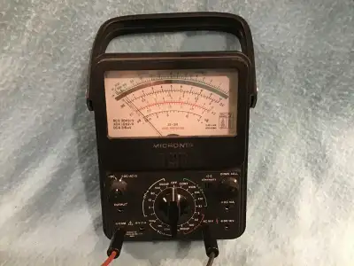 This is an AC / DC / OHMS / DB / METER. / CEKCK YOUR BATTERIES / CAR AND HOME MULTIPLE USES .