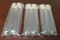 *BRAND NEW* GLASS TEST TUBES WITH CORK STOPPERS