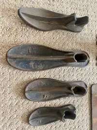 Vintage Iron Shoe Anvil and Foot Shape Stretchers  