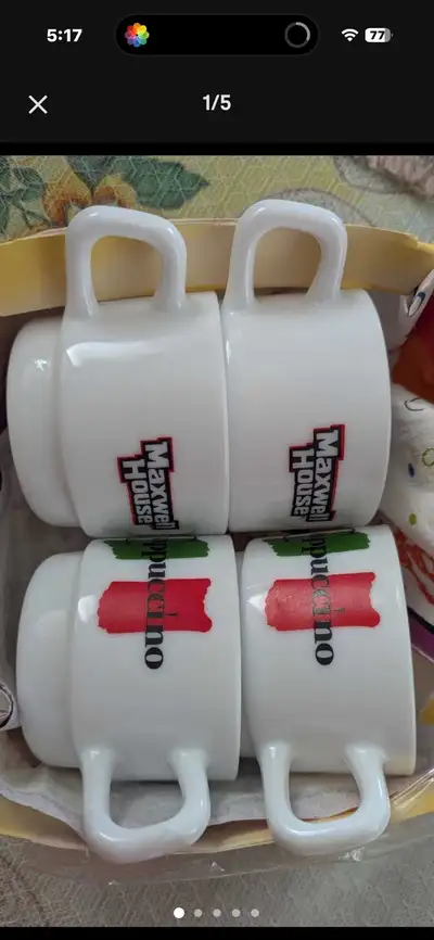 Vintage Cappuccino Maxwell coffee Mugs, View more