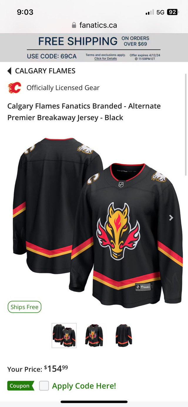 Flames Jersey in Hockey in Calgary - Image 3