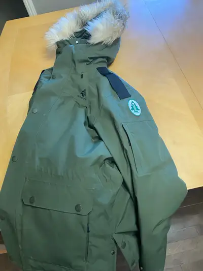 Woods men’s 3/4 length winter parka., View more