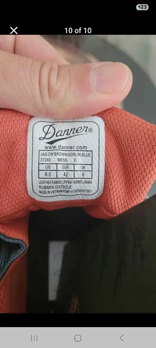 Danner Jag M Hiking Boots - 8.5 in Men's Shoes in Kitchener / Waterloo - Image 10