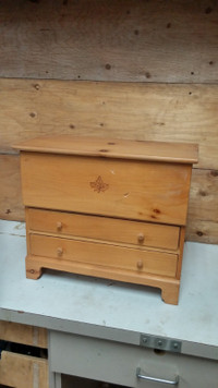 small pine cabinet