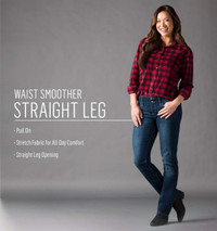 Riders by Lee - Indigo Women's Waist Smoother Straight Jean -16M
