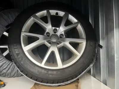 Rims and Michelin tires are off of a 2013 Audi A6. Tires have been used for 2 winters and are in goo...