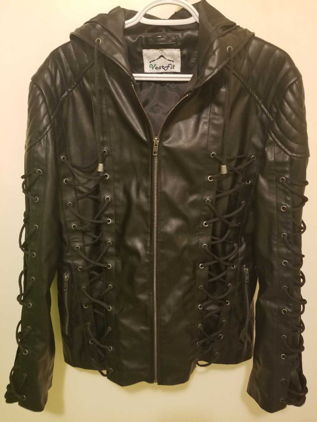 Faux Leather Jacket in Other in St. Albert