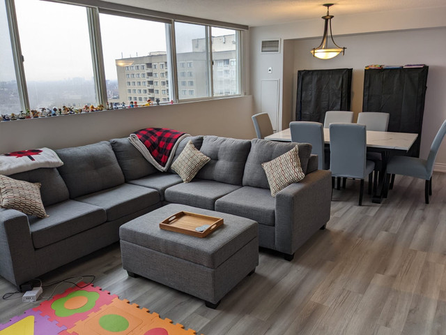 3 bed 1.5 bath furnished condo for rent in Short Term Rentals in Mississauga / Peel Region