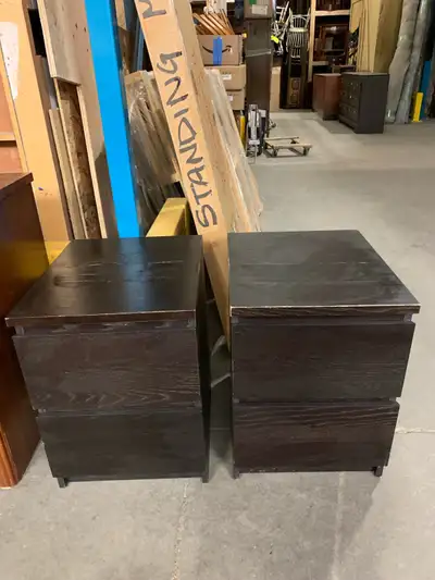 2 - Dark Brown IKEA Nightstands/Dressers, View more