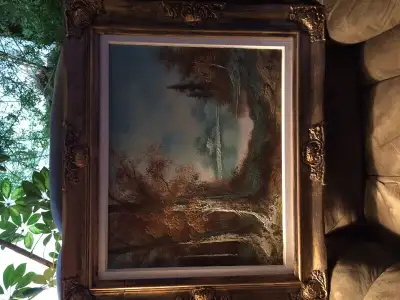 Oil paint on canvas picture, View more