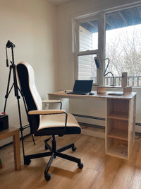 Wayfair office desk with ikea chair