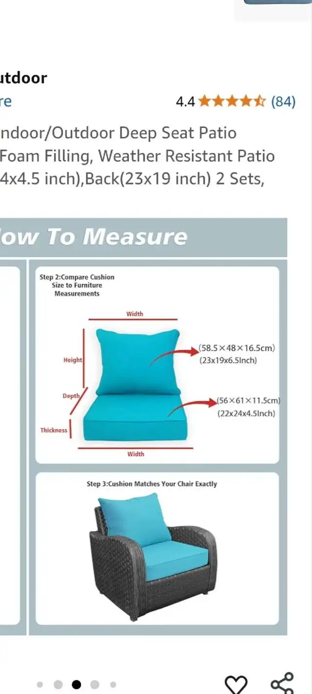 2 ens. coussins neufs pour fauteuil patio in Patio & Garden Furniture in Gatineau - Image 7
