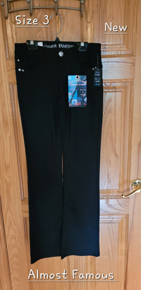 Women’s Almost Famous Black Pants, New With Tags - St. Thomas 