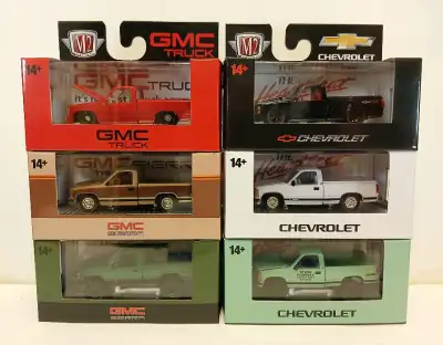 M2 Exclusive Detroit Muscle Chevrolet & GMC 6 Piece Truck Set, View more