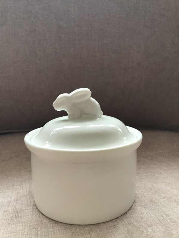 Skye McGhie Rabbit Trinket Box With Lid in Kitchen & Dining Wares in City of Toronto