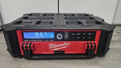 Milwaukee M18 PACKOUT radio & battery charger - AM/FM/Bluetooth., View more