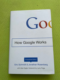 Autographed copy of How Google Works