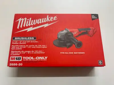 MILWAUKEE M18 CORDLESS BRUSHLESS CUT-OFF GRINDER, View more