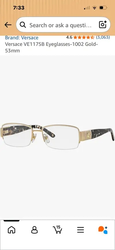 Versace Glasses, View more