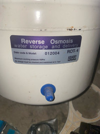 Reverse Osmosis System. 