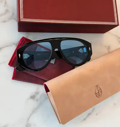 Men’s sunglasses with case and box, View more