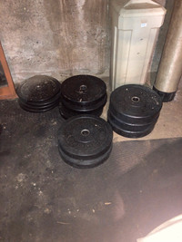 Rogue dumbbell/barbell set and benches