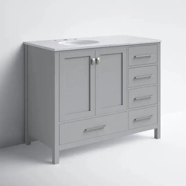 BRAND NEW Irene 42'' Single Bathroom Vanity in Bathwares in Oakville / Halton Region - Image 2