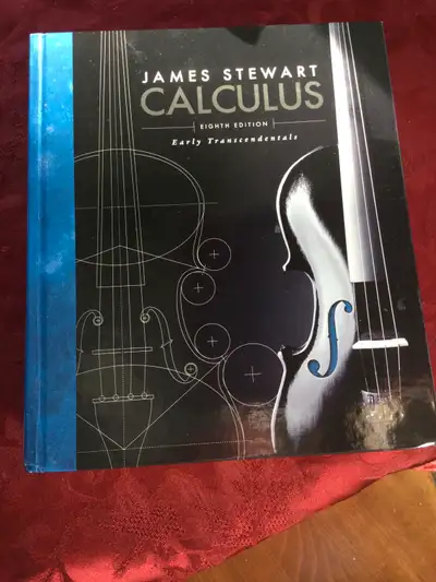 Eighth edition calculus textbook in excellent condition. No marks or highlights. Author is James Ste...