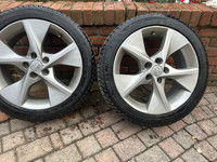 2 Michelin Tires 225/45R-18 with Toyota Camry Rims