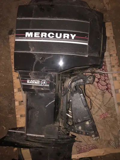 Mercury 135 black max; motor only no controls