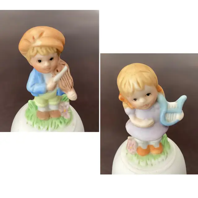 Paire de 2 clochettes en porcelaine Homco in Arts & Collectibles in Québec City - Image 7
