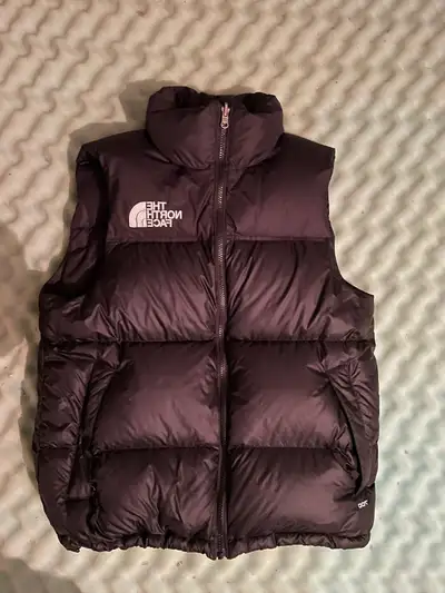 north face nuptse black vest men’s small, View more