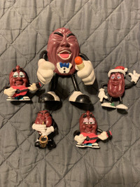 1987 California Raisins Lot. Includes Rare Large Raisin