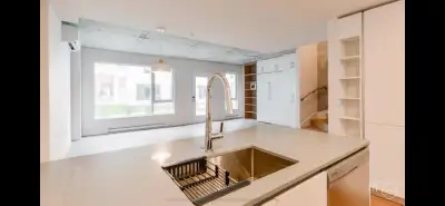Superbe 4 1/2 de type maison de ville en duplex, disponible à partir du 1er mars (ou 1er avril). Deu...