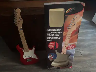 power play electric guitar with ampli, View more