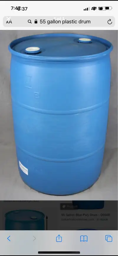 PLASTIC AND METAL BARRELS, View more