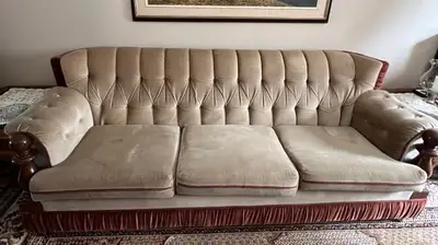 3 velour couches from 1980s, great shape, View more