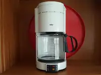 Vintage BRAUN 12 Cup Coffee Maker White Type 4093 Germany Made