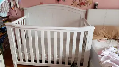 Crib with unused mattress. Both in great condition., View more