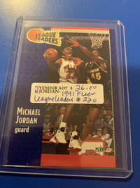 Michael Jordan NBA #220 1991 Fleer League Leaders Showcase 267