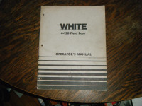 White 4-150 Field Boss Tractor Operators manual