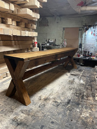 New! Wood bench