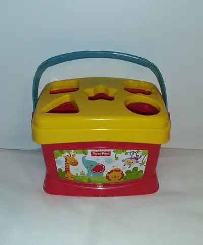 Fisher Price Shape Sorter Bucket Basket Toddler Learning Toy, View more
