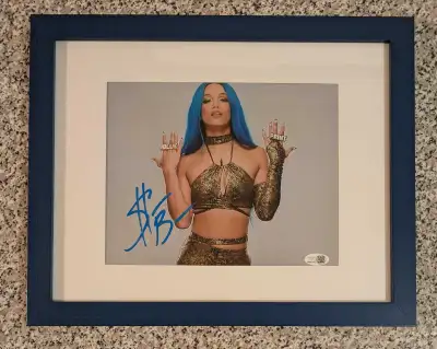 Sasha Banks Mone Signed Autographed Framed WWE 8x10 Photo JSA , View more