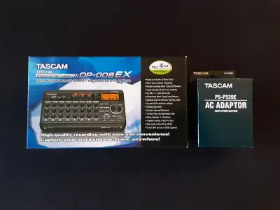 Tascam DP008EX 8 track recording studio, View more