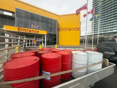 55 Gallon Burn Barrels Steel Metal Drums. Make Great Cheap Road Barricades too! 16 BARRELS exactly a...