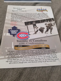 Montreal Canadiens limited edition insert