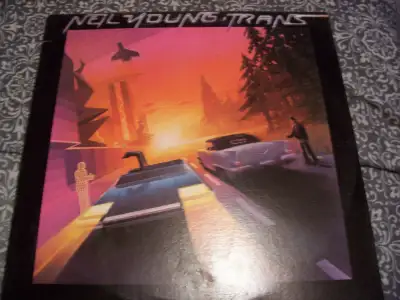 Neil Young "Trans" vinyl record 1982 pressing. Featuring Nils Lofgren from Buffulo Springfield, good...