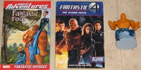 Fantastic 4 Movie Books Marvel Adventures & Junior Novel w/ Toy
