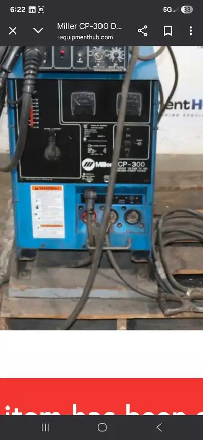 Miller CP 300 ****machine only***** Have Miller wire feeder can be added for $850